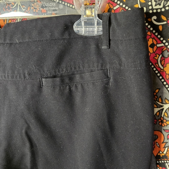 MixIt Stretch Black Straight Leg Flat Front Dress Pants Womens Petite 8P - Picture 11 of 16